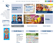 Tablet Screenshot of kosher.org.uk